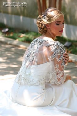 wedding gown with jewels